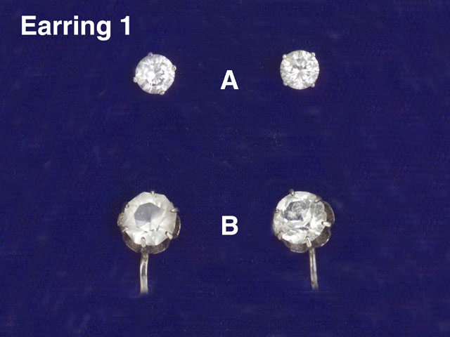 CZ Studs & Topaz Earrings