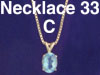 1 3/4ct. Topaz on 18" Italian Square 14K Gold chain